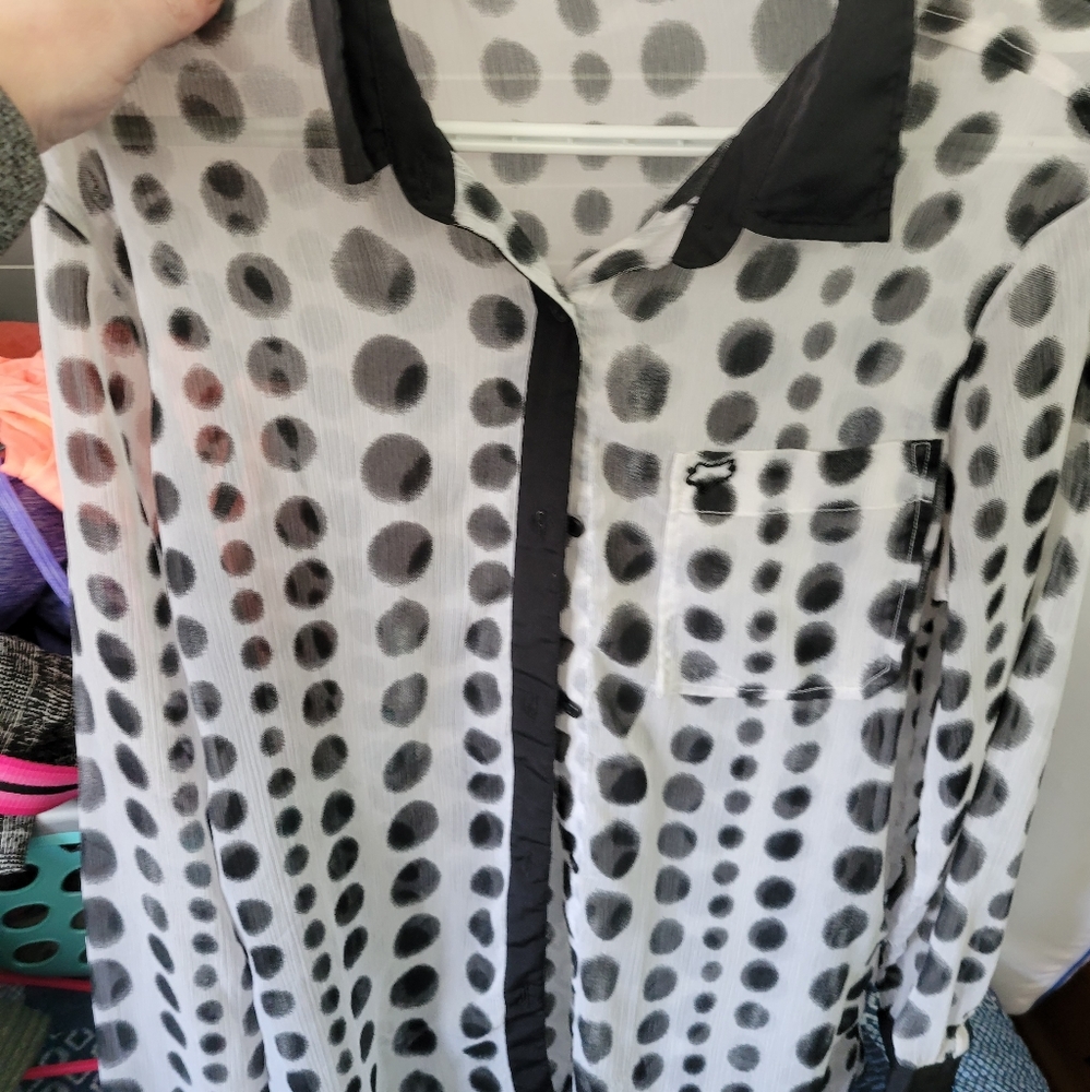 EUC fox racing button up
